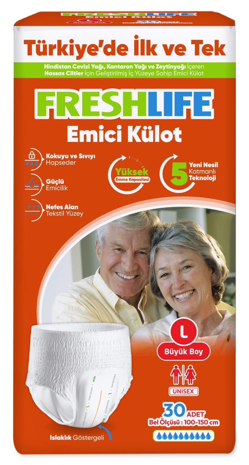 FRESHLİFE EMİCİ KÜLOT LARGE 30'LU